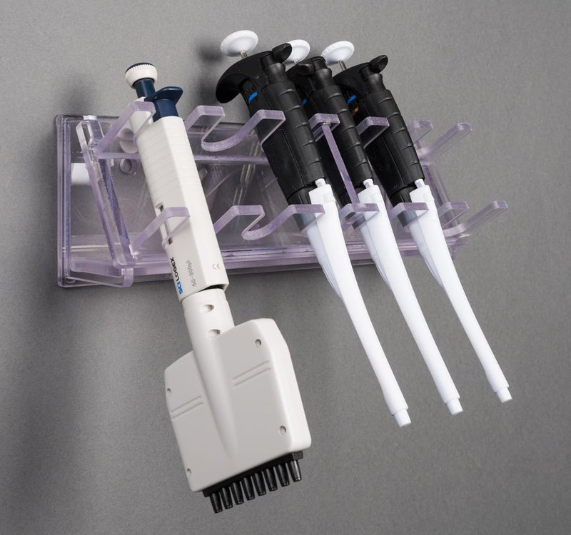 Wall Pipette Rack-5 Pip, 1 Multichannel (HB Tape)
